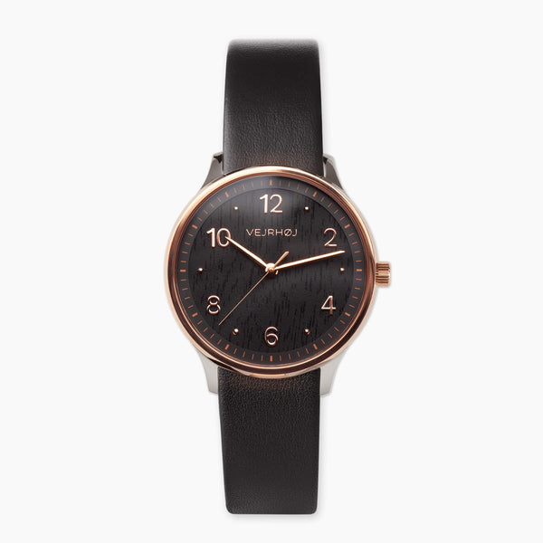 Petite | Royal black rose | black strap