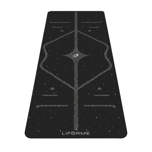 VNP Liforme Magic Galaxy Yoga Mat - Gold & Silver - Handled