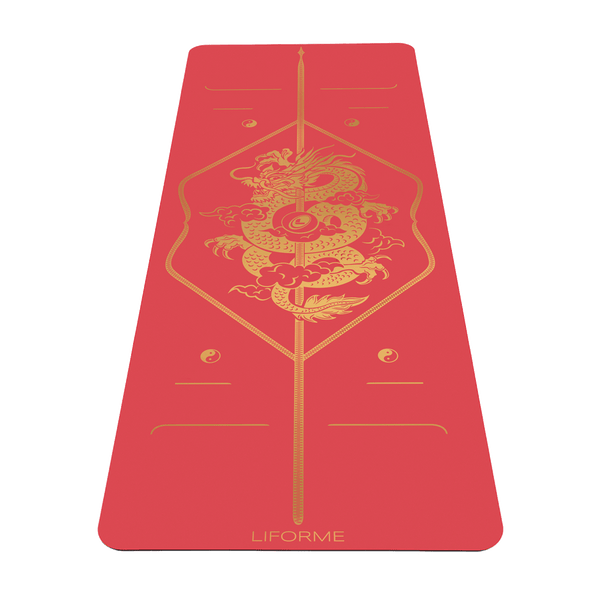 VNP Zodiac Red Dragon Yoga Mat - Handled